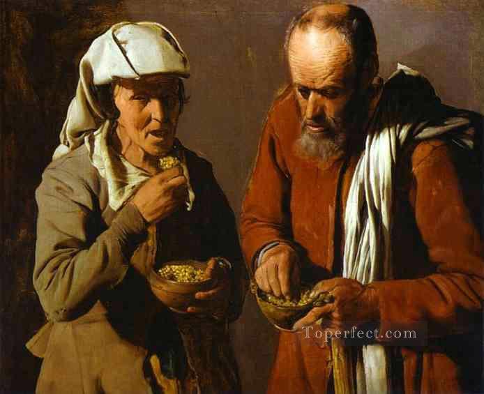 The Porridge Eaters ABC candlelight Georges de La Tour Oil Paintings